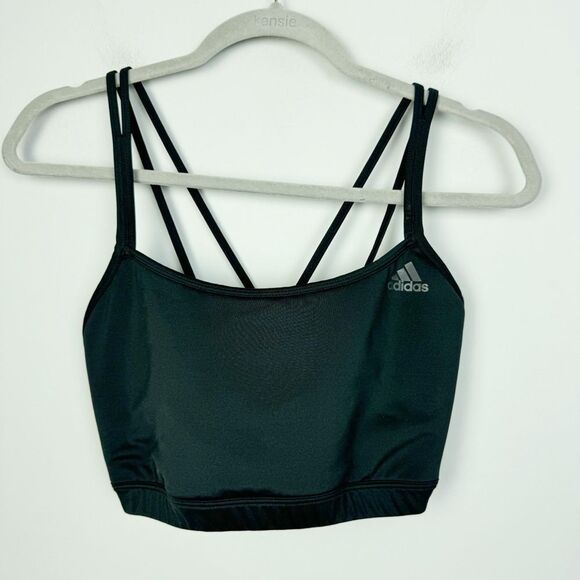 ADIDAS | Black Strappy Back Sports Bra Women’s Size X-Large - Picture 1 of 6